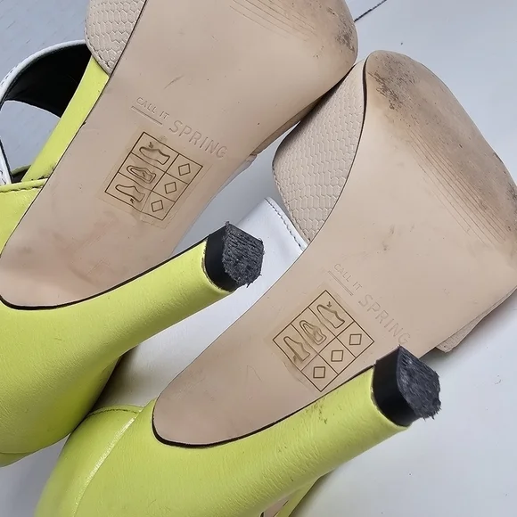 Call It Spring Yellow Strap Heels - Picture 10 of 14